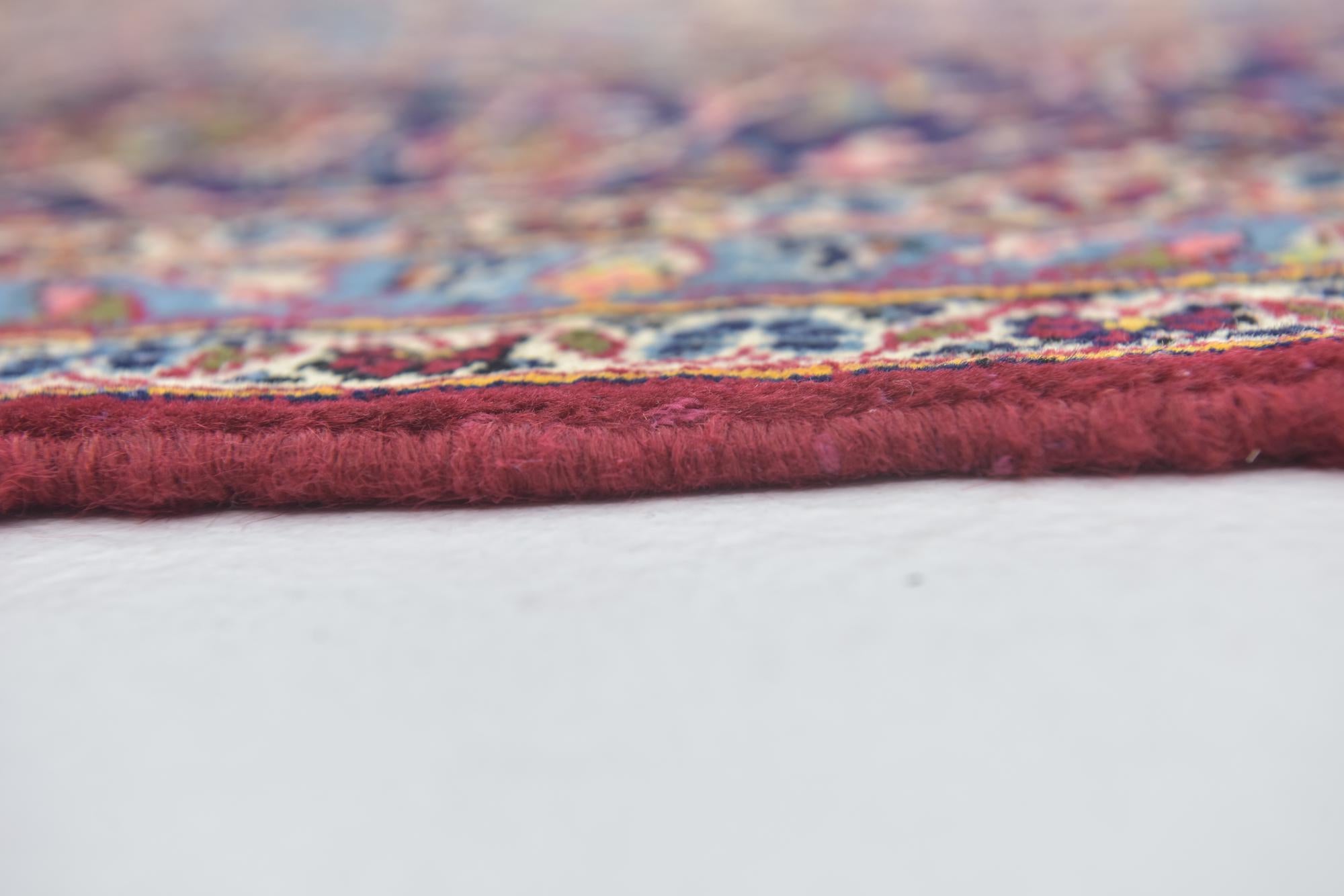 9' 10 x 12' 10 Hand Knotted Mashad Persian Wool Rug