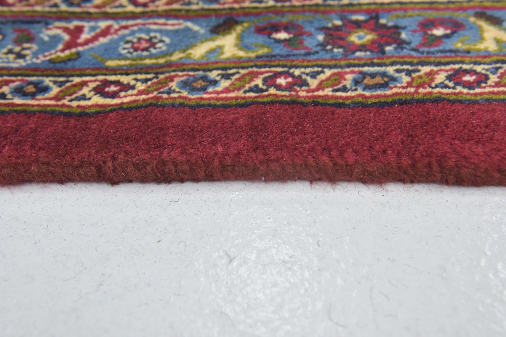 9' 6 x 13' Hand Knotted Mashad Persian Wool Rug