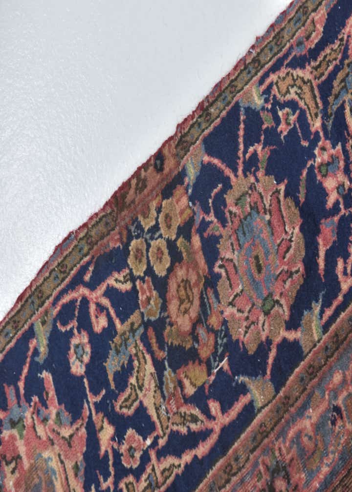 7' 3 x 13' Hand Knotted Mashad Persian Wool Rug