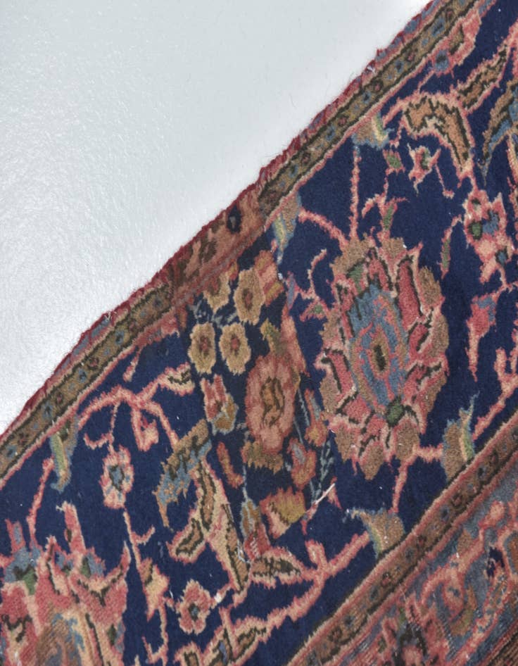 Detail image of 7' 3 x 13' Hand Knotted Mashad Persian Wool Rug