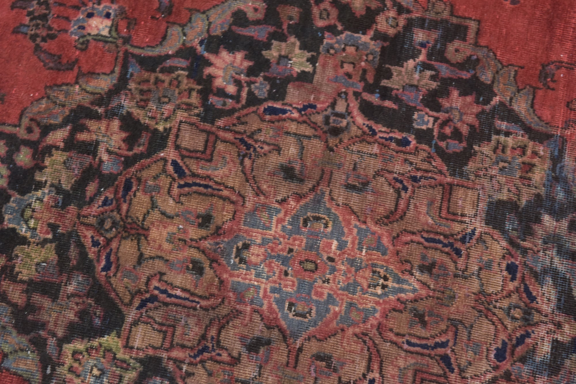 7' 3 x 13' Hand Knotted Mashad Persian Wool Rug