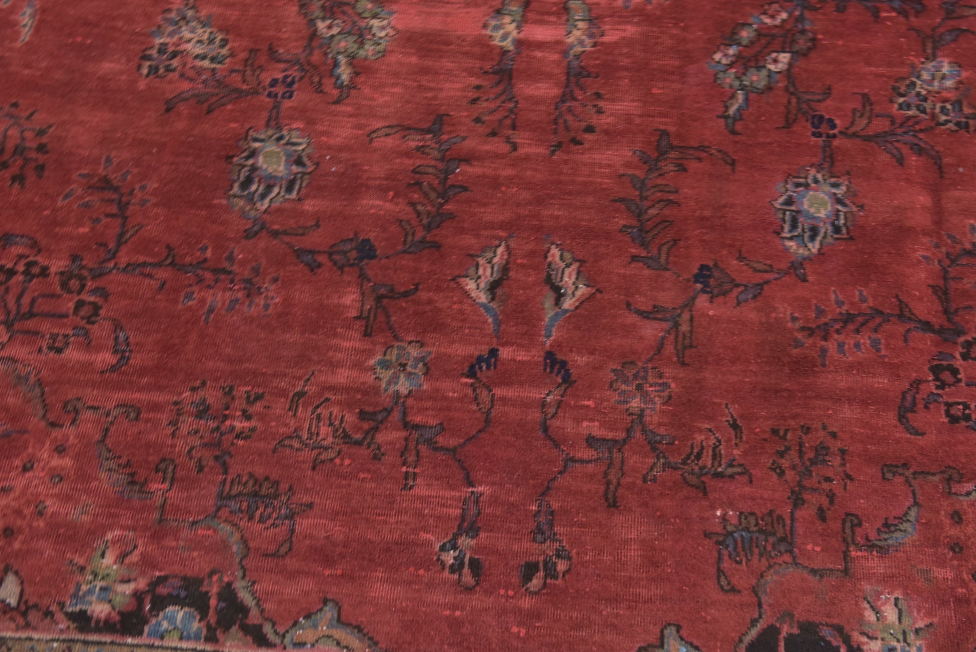 7' 3 x 13' Hand Knotted Mashad Persian Wool Rug