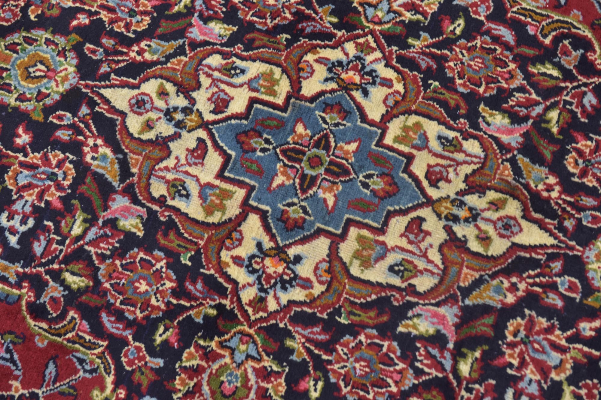 9' 8 x 12' 6 Hand Knotted Mashad Persian Wool Rug