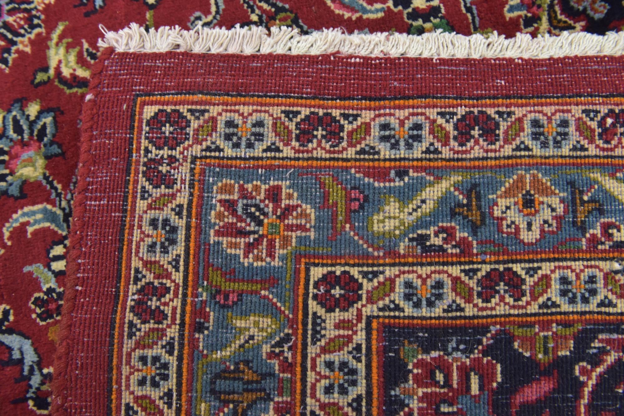 9' 8 x 12' 6 Hand Knotted Mashad Persian Wool Rug