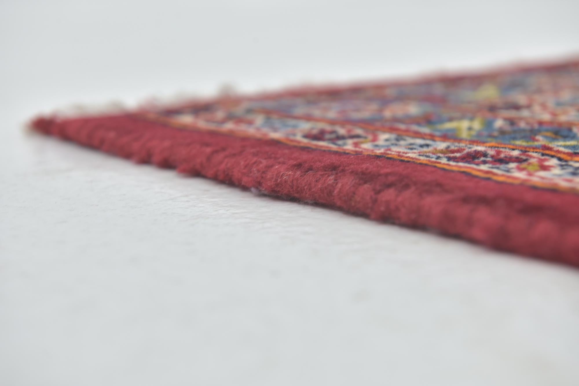 9' 8 x 12' 6 Hand Knotted Mashad Persian Wool Rug
