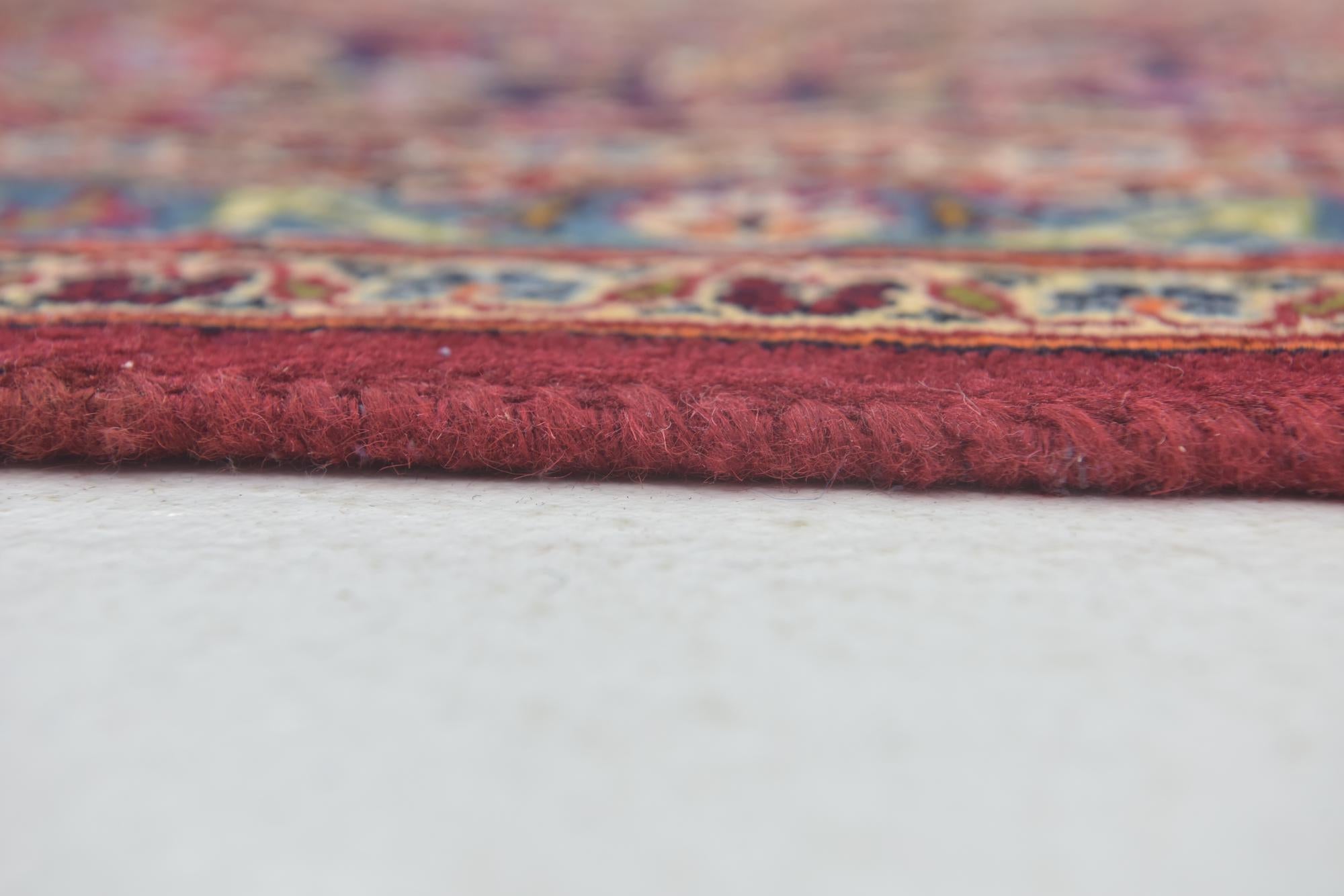 9' 8 x 12' 6 Hand Knotted Mashad Persian Wool Rug