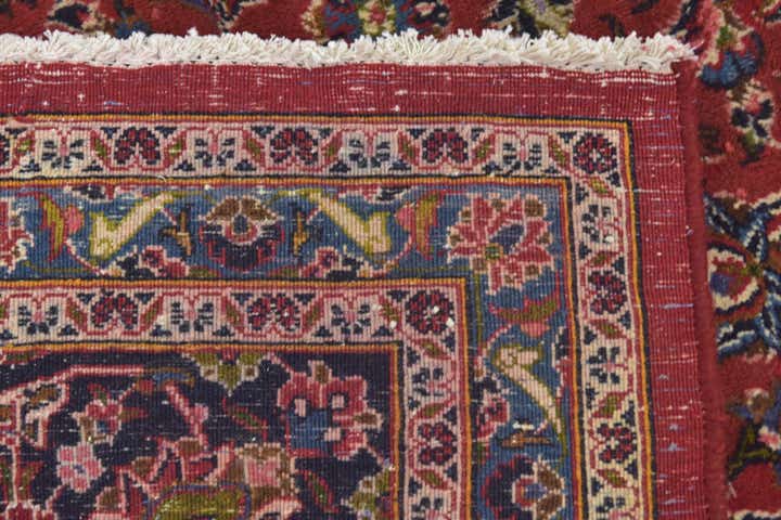 9' 9 x 12' 5 Hand Knotted Mashad Persian Wool Rug