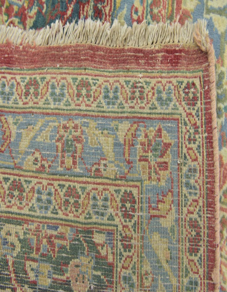 Detail image of 10' 2 x 12' Hand Knotted Mashad Persian Wool Rug