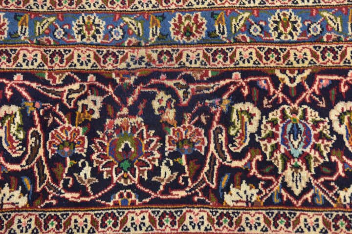 9' 9 x 12' 7 Hand Knotted Mashad Persian Wool Rug
