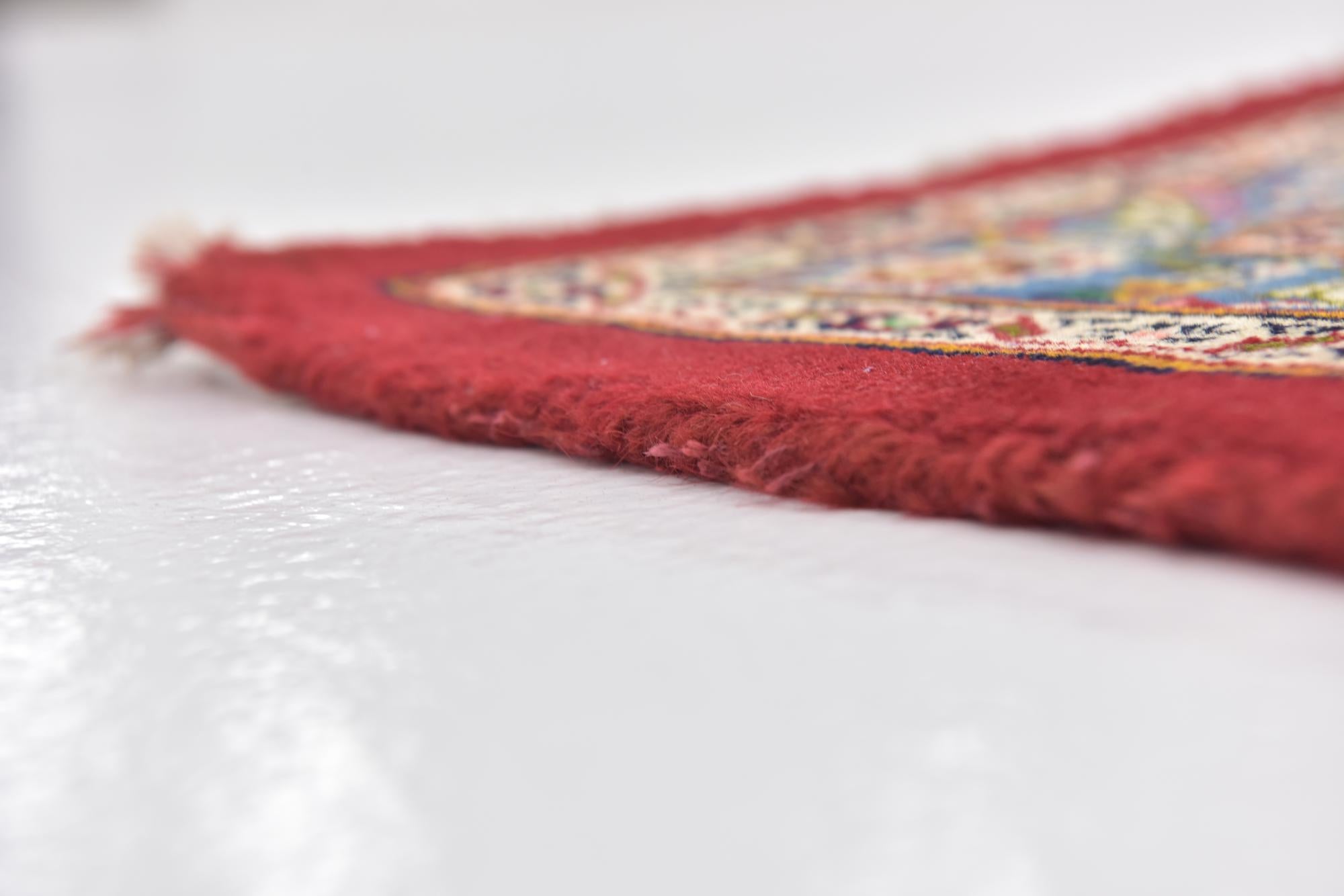 9' 9 x 12' 7 Hand Knotted Mashad Persian Wool Rug