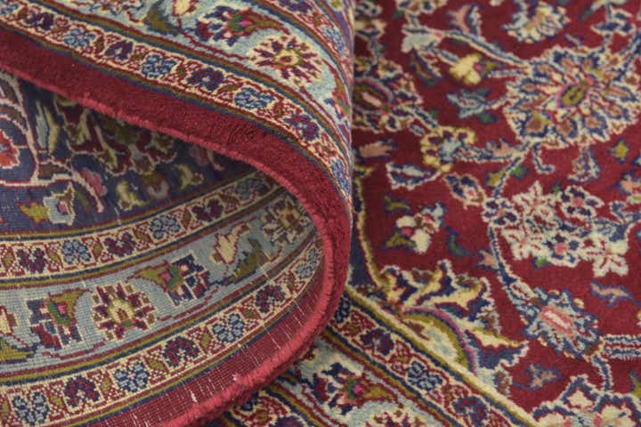 9' 10 x 12' 10 Hand Knotted Mashad Persian Wool Rug
