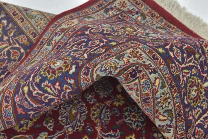 9' 10 x 12' 10 Hand Knotted Mashad Persian Wool Rug