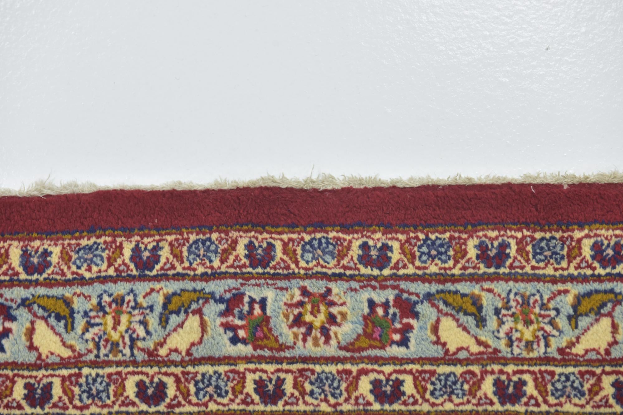9' 10 x 12' 10 Hand Knotted Mashad Persian Wool Rug