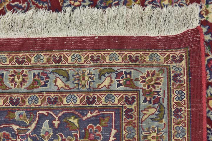 9' 10 x 12' 10 Hand Knotted Mashad Persian Wool Rug