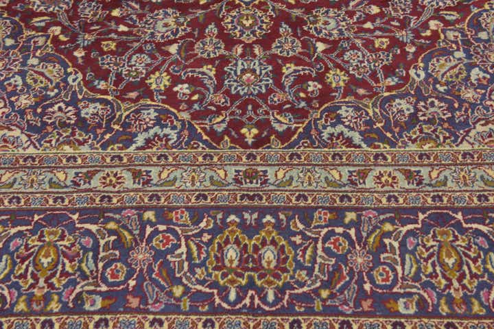 9' 10 x 12' 10 Hand Knotted Mashad Persian Wool Rug
