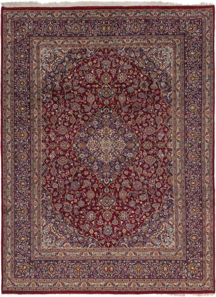 9' 10 x 12' 10 Hand Knotted Mashad Persian Wool Rug