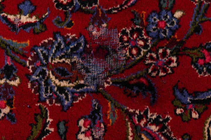 9' 10 x 13' 2 Hand Knotted Mashad Persian Wool Rug