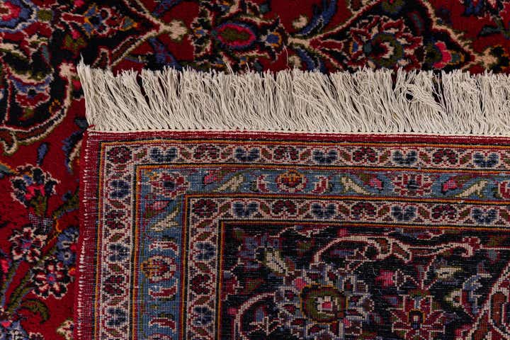 9' 10 x 13' 2 Hand Knotted Mashad Persian Wool Rug