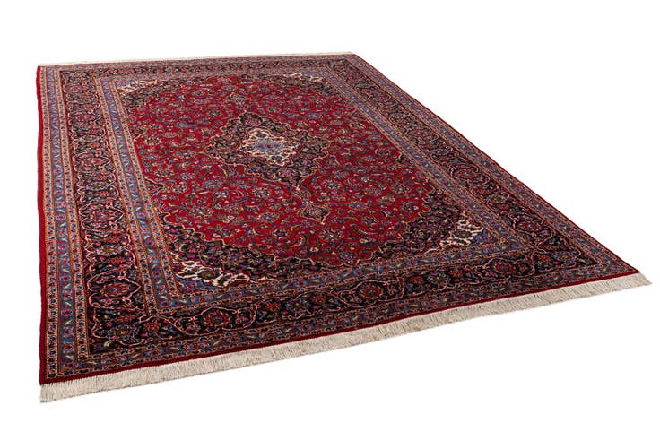 Detail image of 9' 10 x 13' 2 Hand Knotted Mashad Persian Wool Rug