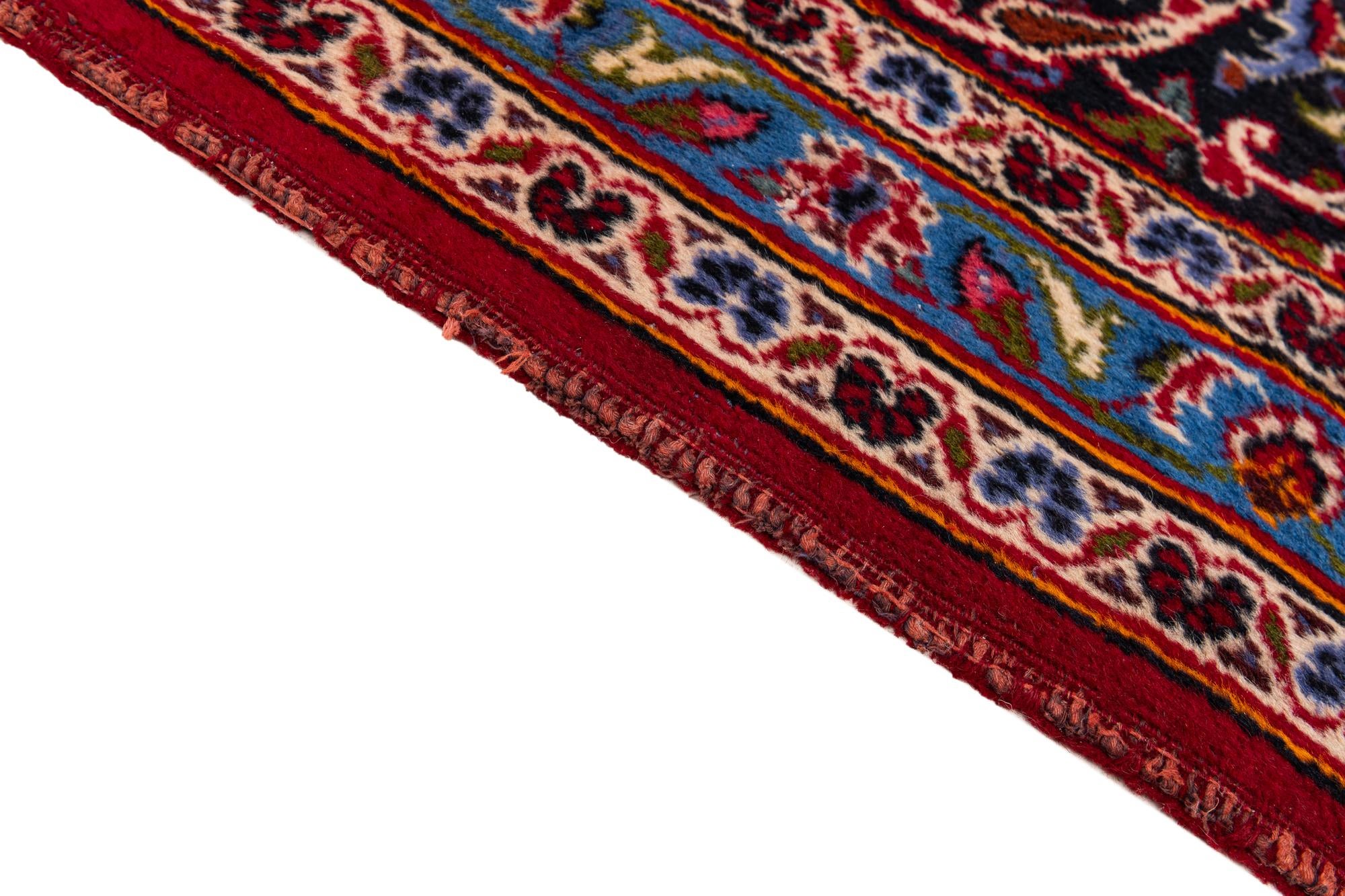 9' 10 x 13' 2 Hand Knotted Mashad Persian Wool Rug