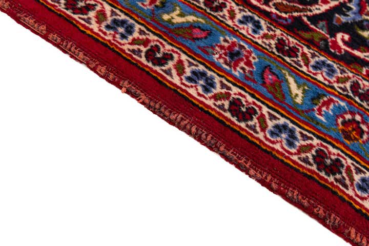 9' 10 x 13' 2 Hand Knotted Mashad Persian Wool Rug