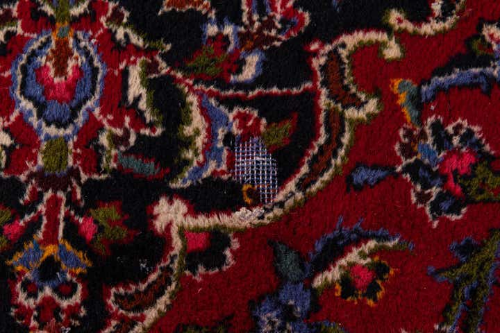 9' 10 x 13' 2 Hand Knotted Mashad Persian Wool Rug