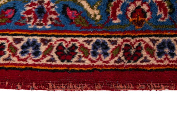 9' 10 x 13' 2 Hand Knotted Mashad Persian Wool Rug