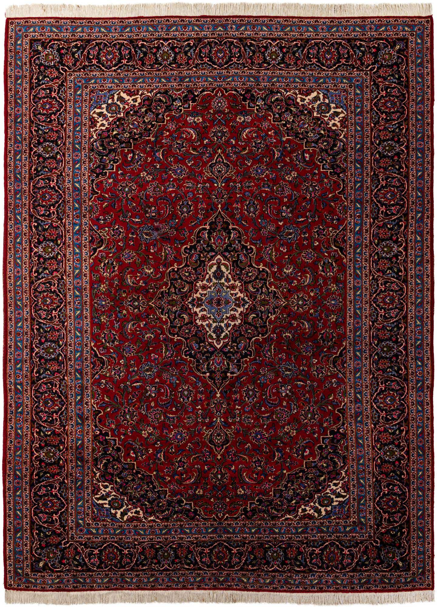9' 10 x 13' 2 Hand Knotted Mashad Persian Wool Rug