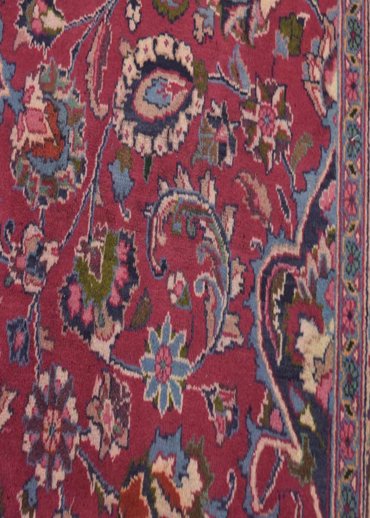 9' 8 x 12' 7 Hand Knotted Mashad Persian Wool Rug