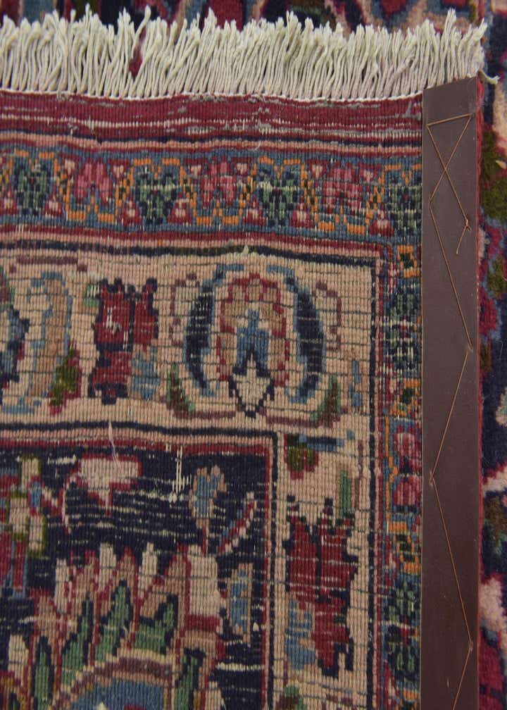 9' 8 x 12' 7 Hand Knotted Mashad Persian Wool Rug