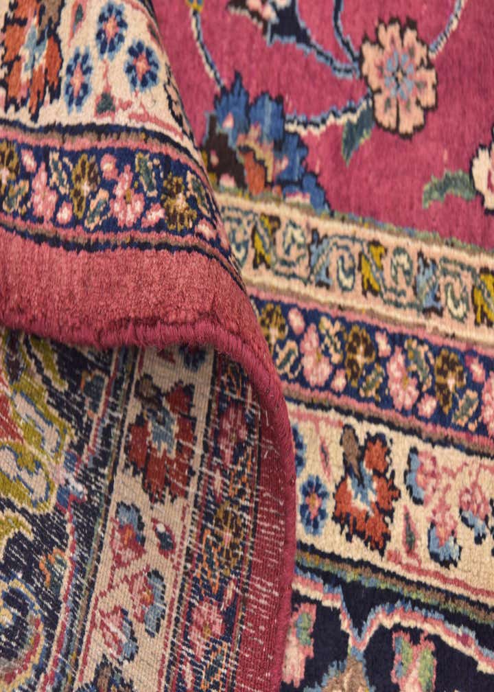 10' x 12' 7 Hand Knotted Mashad Persian Wool Rug