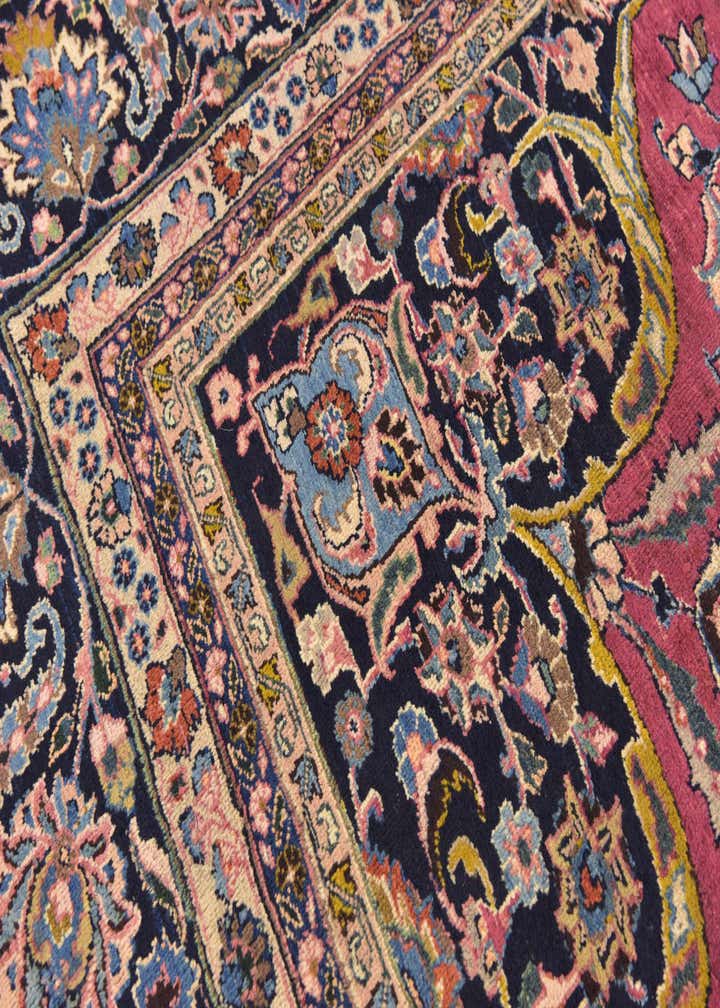 10' x 12' 7 Hand Knotted Mashad Persian Wool Rug