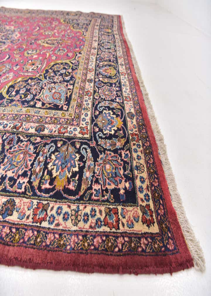 10' x 12' 7 Hand Knotted Mashad Persian Wool Rug
