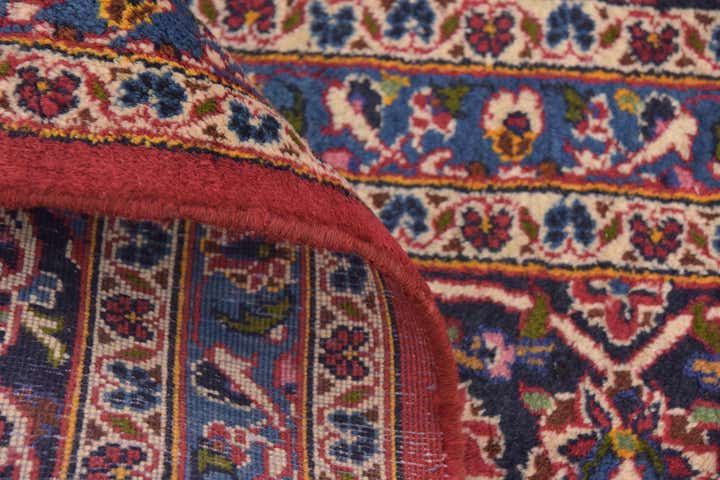10' x 13' Hand Knotted Mashad Persian Wool Rug