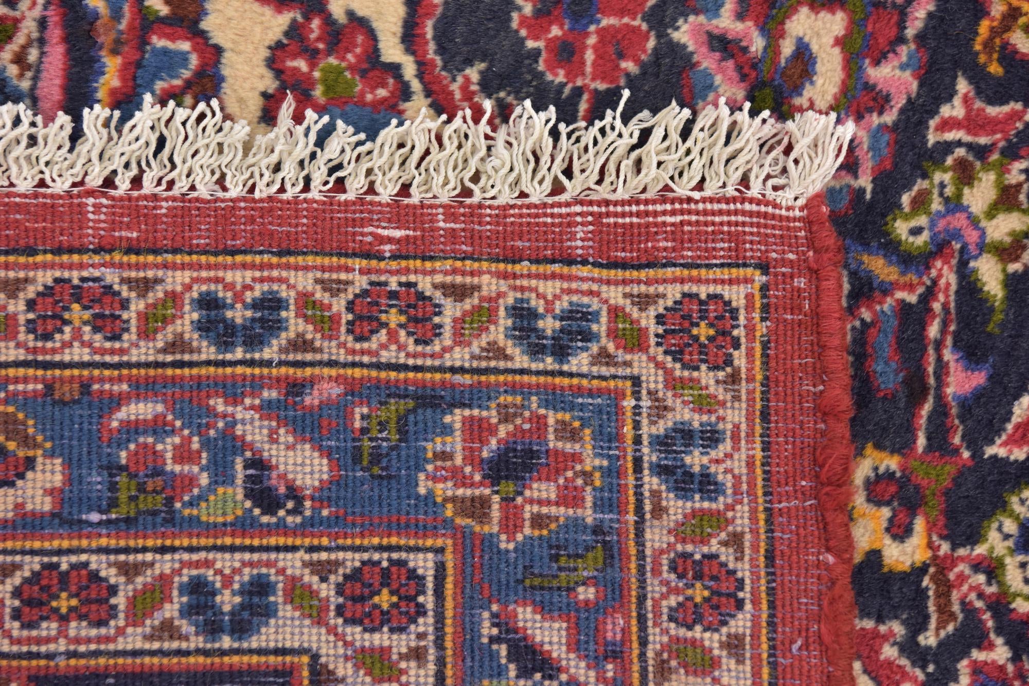 10' x 13' Hand Knotted Mashad Persian Wool Rug