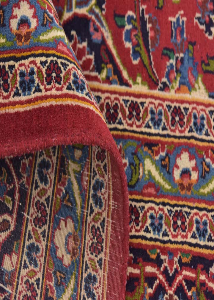 9' 10 x 12' 10 Hand Knotted Mashad Persian Wool Rug