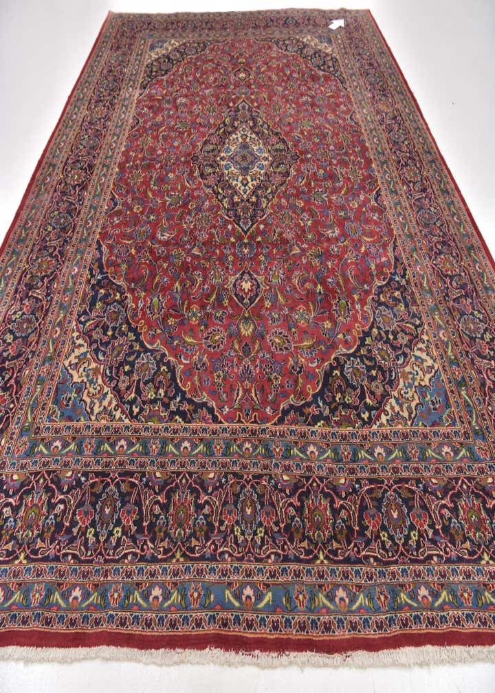 9' 10 x 12' 10 Hand Knotted Mashad Persian Wool Rug