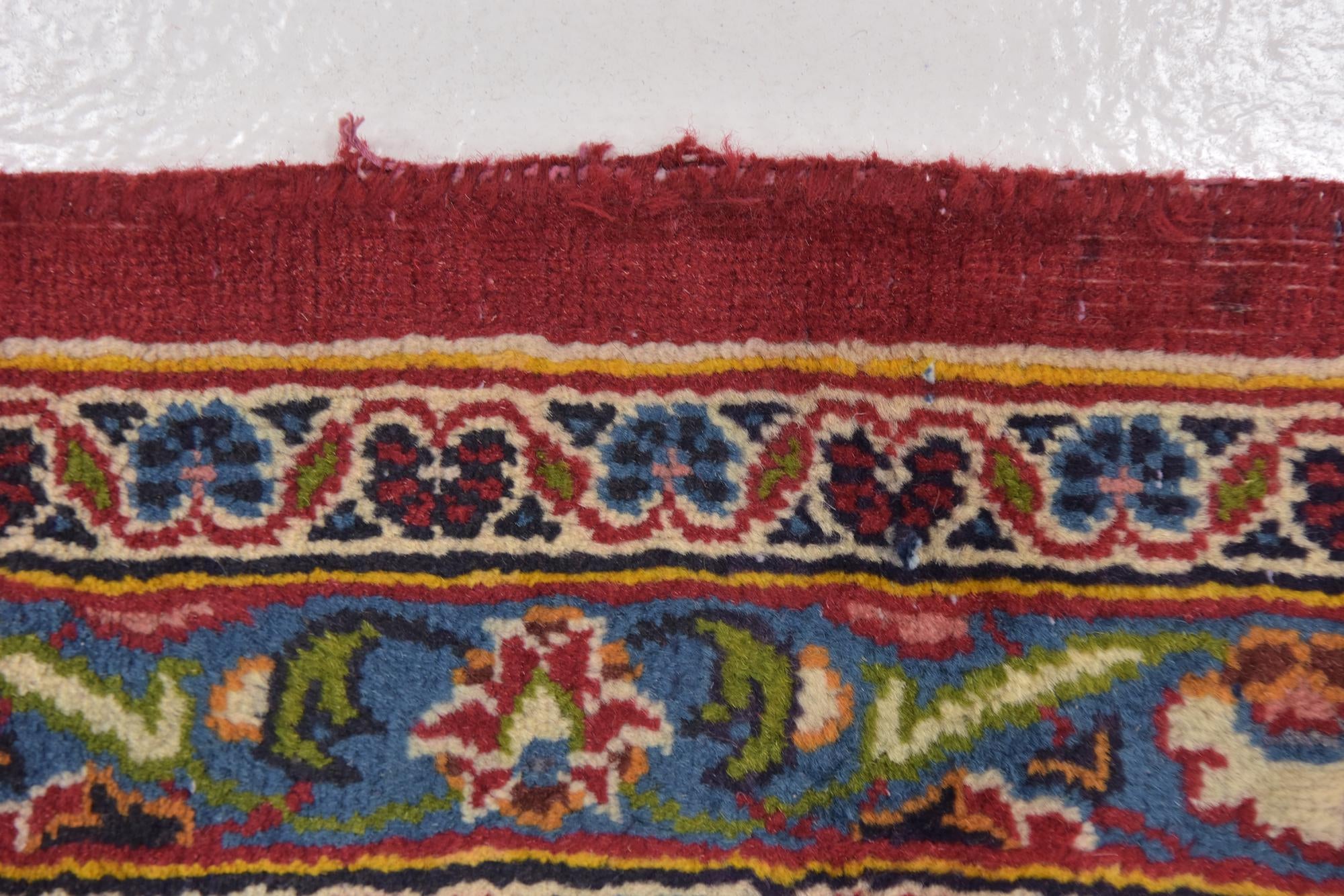 9' 10 x 12' 10 Hand Knotted Mashad Persian Wool Rug