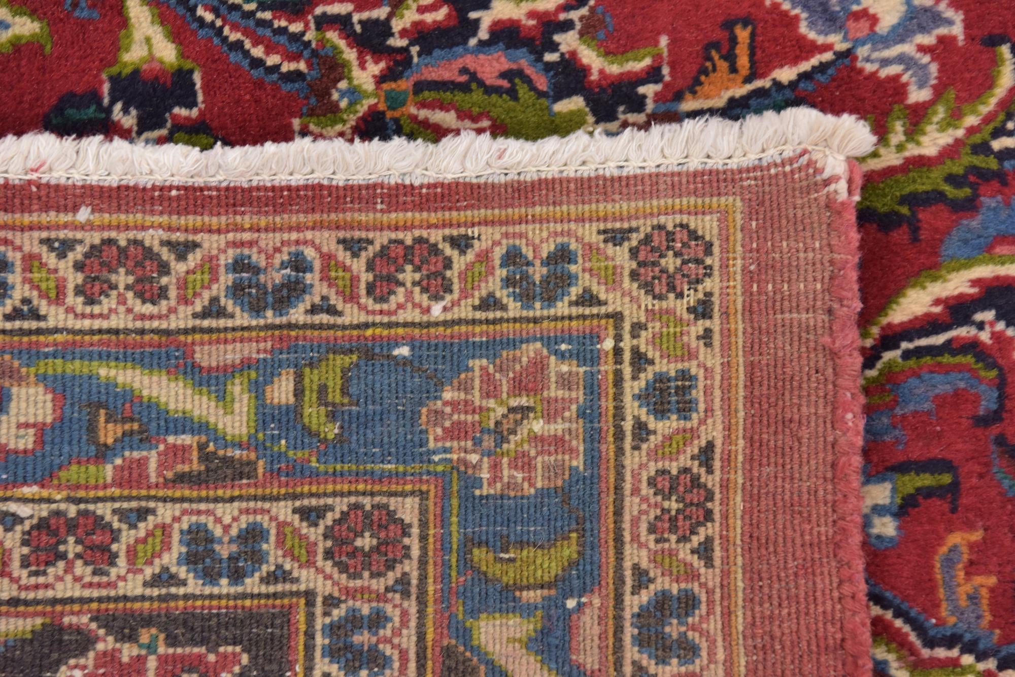 9' 10 x 12' 10 Hand Knotted Mashad Persian Wool Rug
