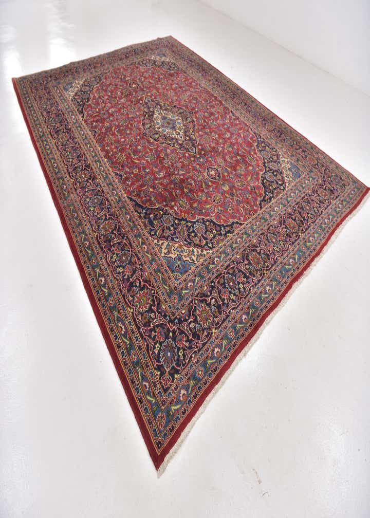 9' 10 x 12' 10 Hand Knotted Mashad Persian Wool Rug