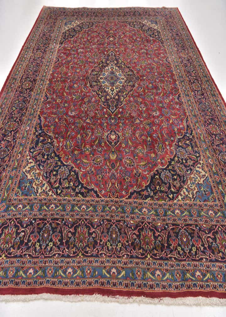 9' 10 x 12' 10 Hand Knotted Mashad Persian Wool Rug