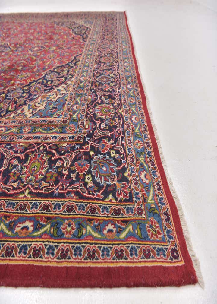 9' 10 x 12' 10 Hand Knotted Mashad Persian Wool Rug