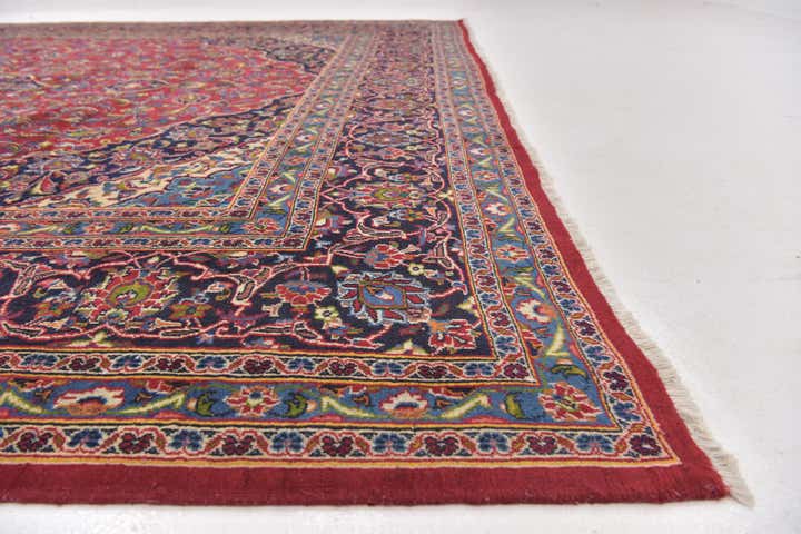 9' 10 x 12' 10 Hand Knotted Mashad Persian Wool Rug