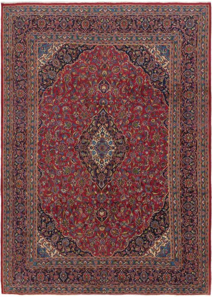 9' 10 x 12' 10 Hand Knotted Mashad Persian Wool Rug