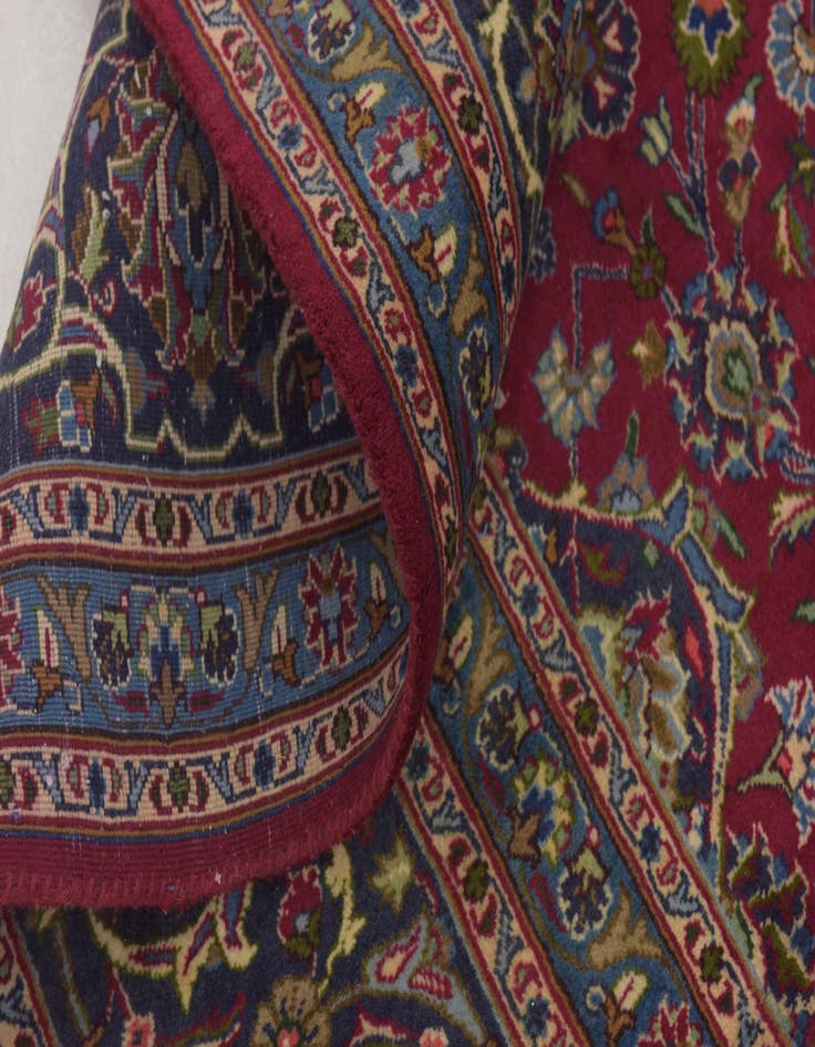 Detail image of 10' x 12' 6  Hand Knotted Mashad Persian Wool Rug