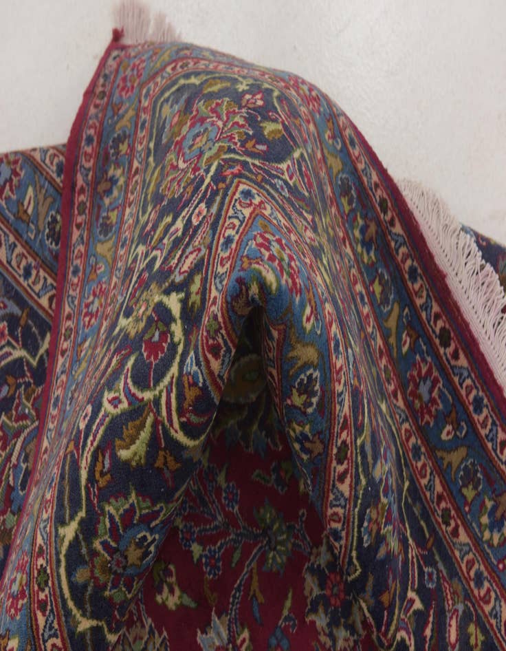 Detail image of 10' x 12' 6  Hand Knotted Mashad Persian Wool Rug