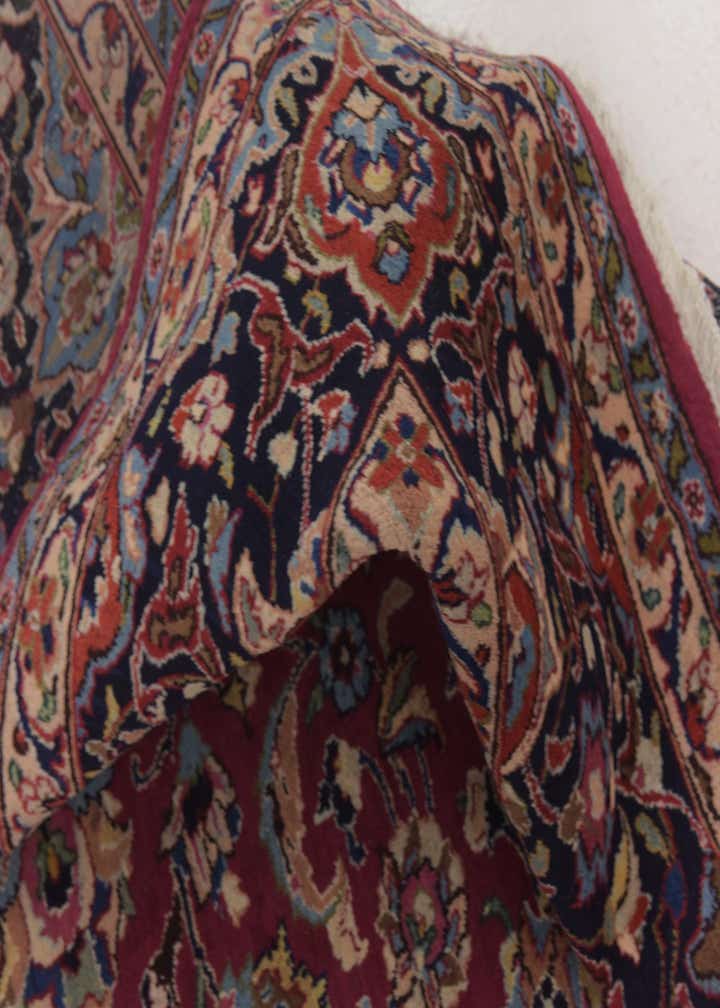 9' 10 x 12' 6 Hand Knotted Mashad Persian Wool Rug