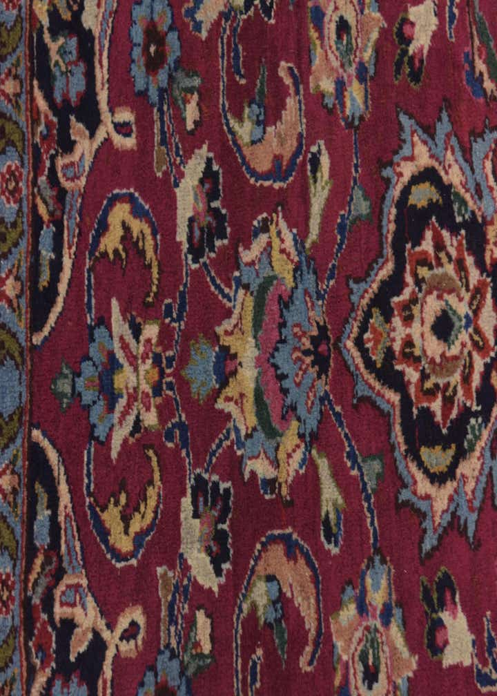 9' 10 x 12' 6 Hand Knotted Mashad Persian Wool Rug