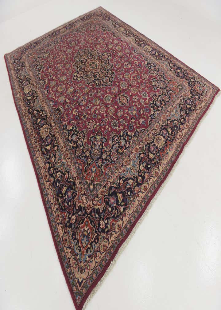 9' 10 x 12' 6 Hand Knotted Mashad Persian Wool Rug