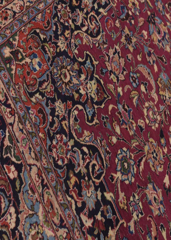 9' 10 x 12' 6 Hand Knotted Mashad Persian Wool Rug